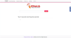 Desktop Screenshot of ethiolib.com