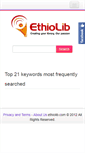 Mobile Screenshot of ethiolib.com
