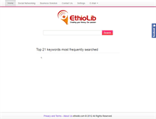 Tablet Screenshot of ethiolib.com